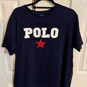 Polo by Ralph Lauren Navy Shirt with Gold Logo